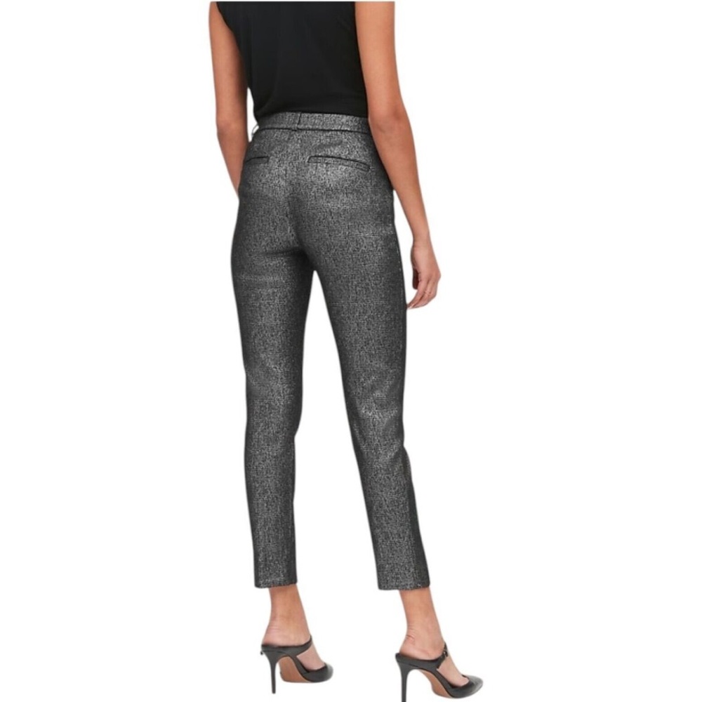 Banana Republic Metallic Gray Pants